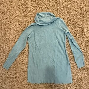 Adrienne Vittadini Sky Blue Cowl Neck Sweater